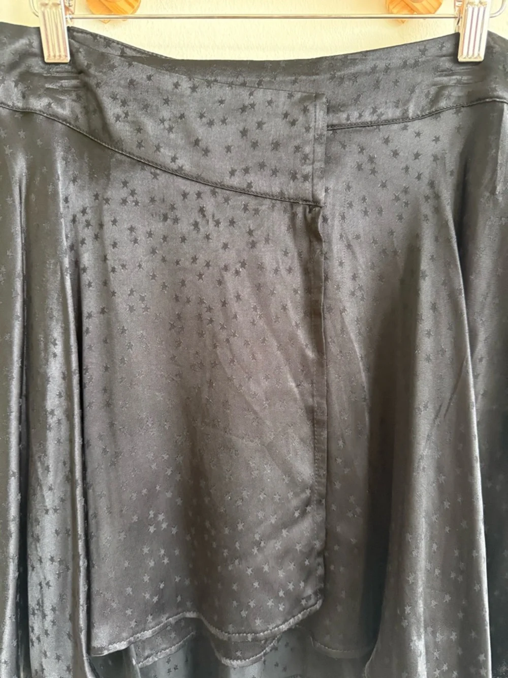 Free People Starstruck Satin Wrap Skirt